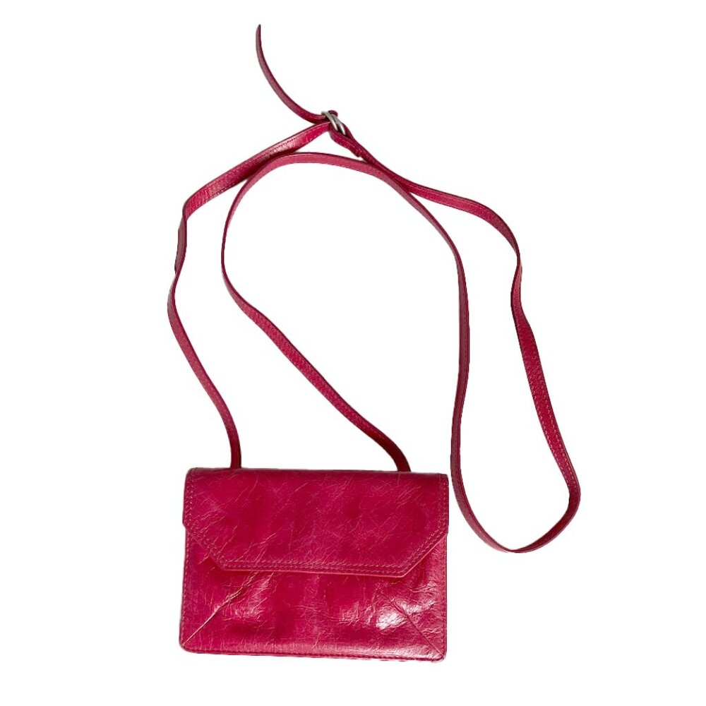 HOBO Red Crossbody Wallet Bag with Long Strap